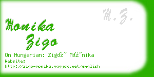 monika zigo business card